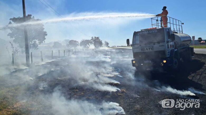 Defesa Civil de Ibaté registrou 4 incêndios neste final de semana -