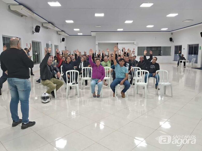 Assembleia extraordinária realizada na sede do Sindspam - Crédito: divulgação 