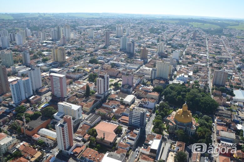 Imagem aérea de São Carlos - Crédito: divulgação