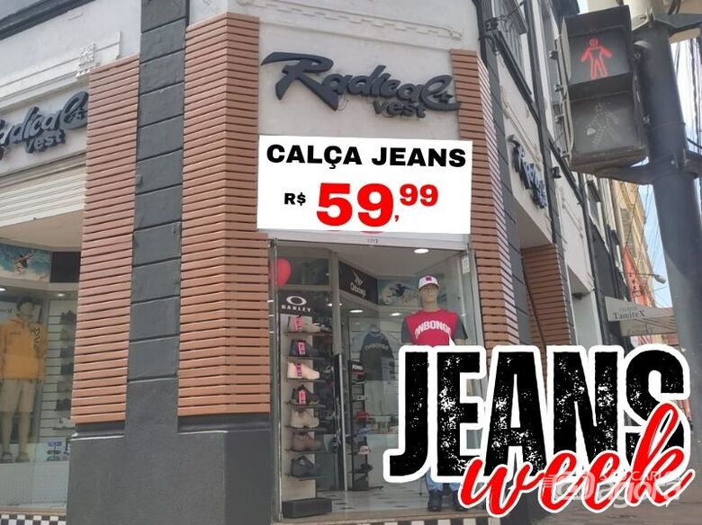 Radical Vest realiza promoção especial Jeans Week neste final de semana -