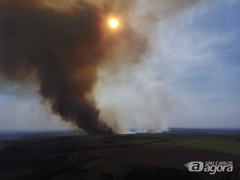 Leitores registram imagens de queimadas -