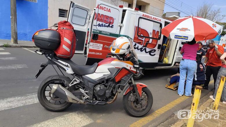 Mulher de 38 anos fica ferida após atropelamento na Vila Nery - Crédito: Maycon Maximino