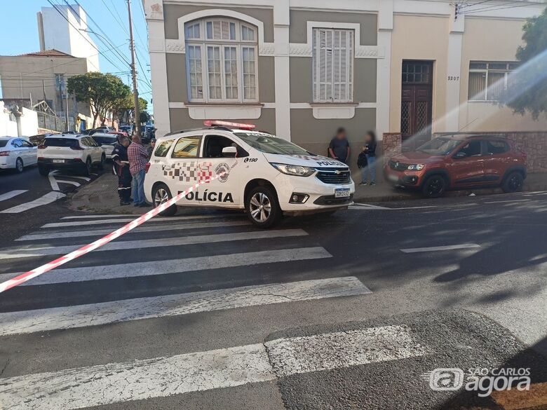 Local da colisão - Crédito: Maycon Maximino