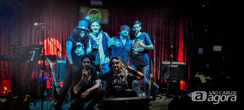São Carlos recebe show da maior banda cover de Guns N' Roses do Brasil - Crédito: Divulgação 