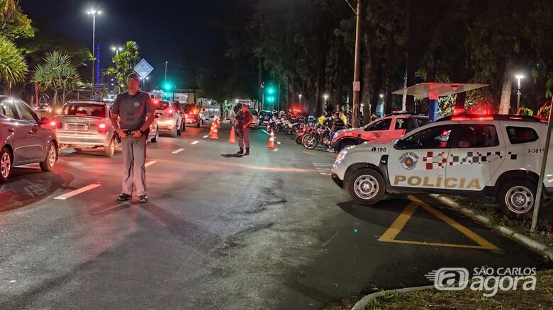 Operação realizada na avenida São Carlos - Crédito: Maycon Maximino 