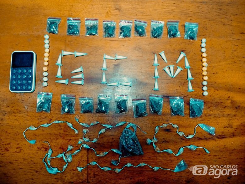 Guarda Municipal de Ibaté apreende drogas e máquina de cartão no Jardim Cruzado -