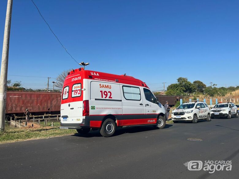 Idoso de 76 anos é atropelado por trem - Crédito: Portal BH News Matão