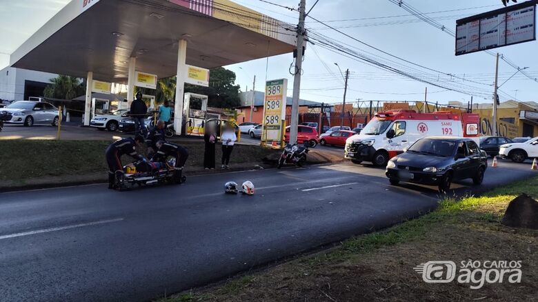 Colisão deixa casal ferido na Tancredo Neves - Crédito: Maycon Maximino