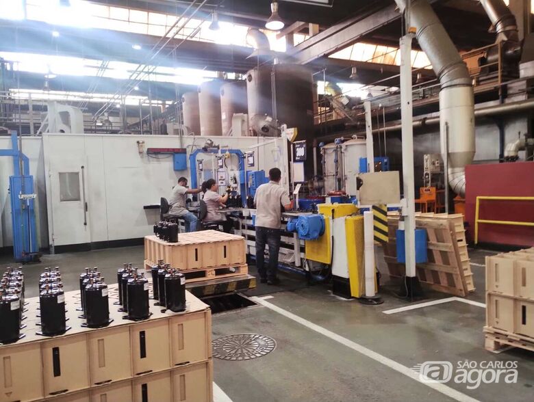 Linha de produção da Tecumseh do Brasil  companhia busca novos parceiros e espera que negociações entre entidades representativas da indústria e governo federal encontrem soluções para o impasse entre Brasil e EUA - Crédito: divulgação