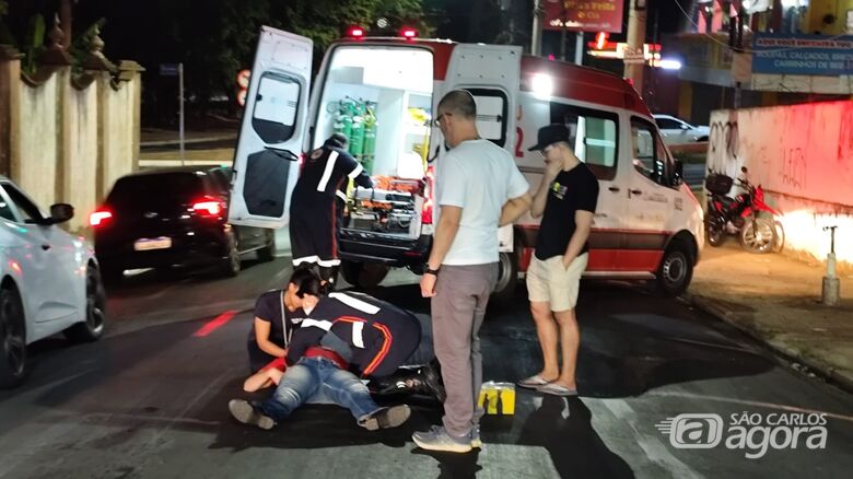 Queda de moto deixa mulher ferida na Francisco Pereira Lopes - Crédito: Maycon Maximino