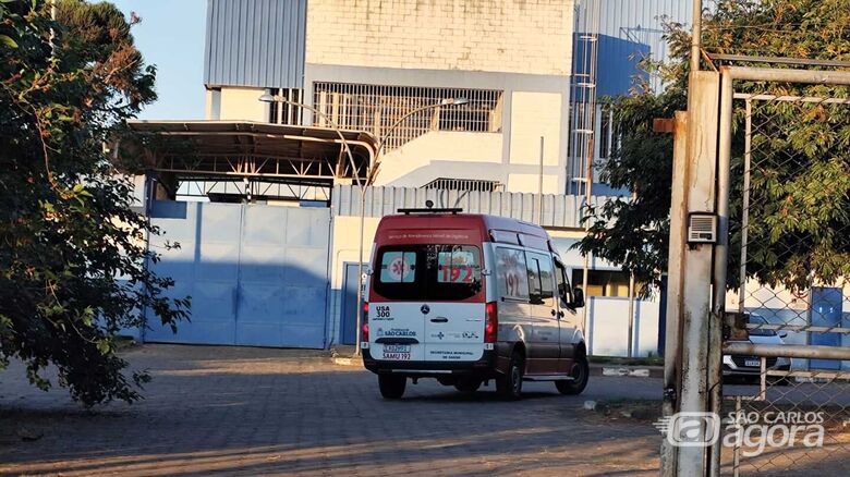 Momento da chegada do SAMU na Fundação Casa - Crédito: Maycon Maximino