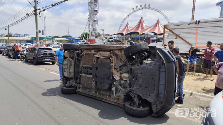 Local da colisão  - Crédito: Maycon Maximino