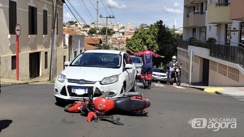 Local da colisão  - Crédito: Maycon Maximino