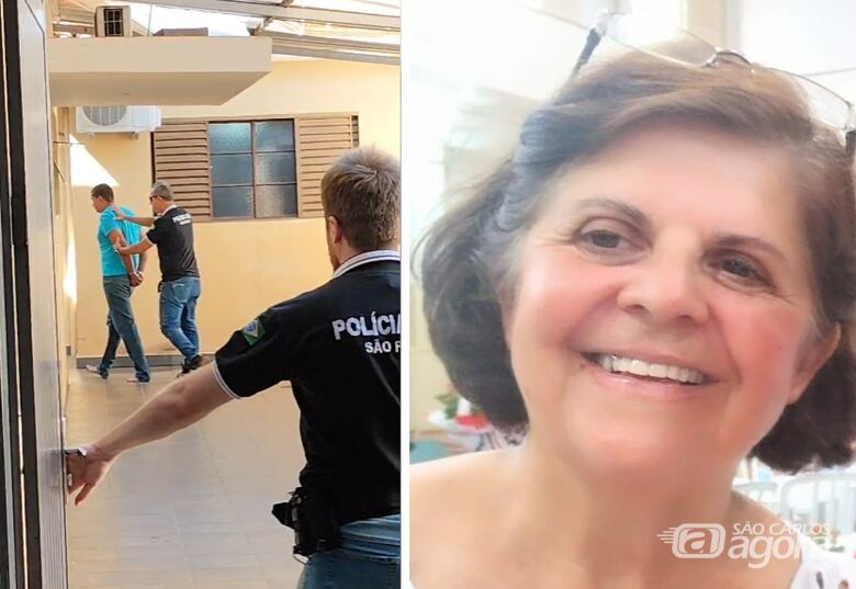 Assassino chegando na DIG e Ana Flora - Crédito: SCA