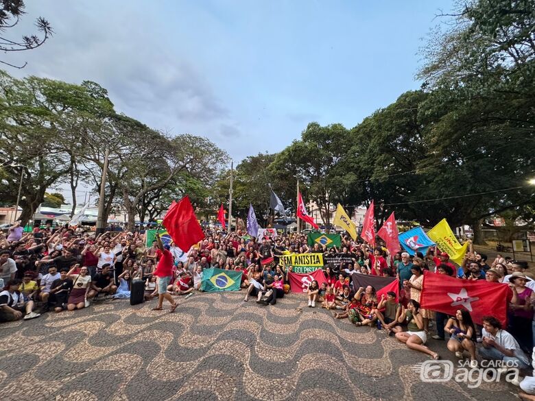 São Carlos tem protesto contra a PEC da Blindagem e o PL da Anistia - Crédito: Divulgação 