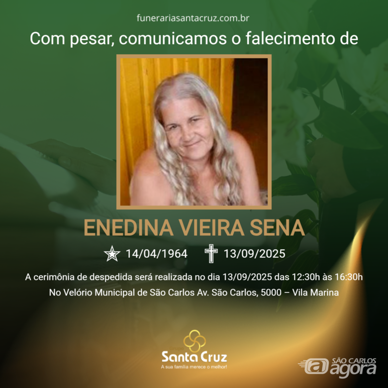 Grupo Santa Cruz informa notas de falecimento e convite de missa - 