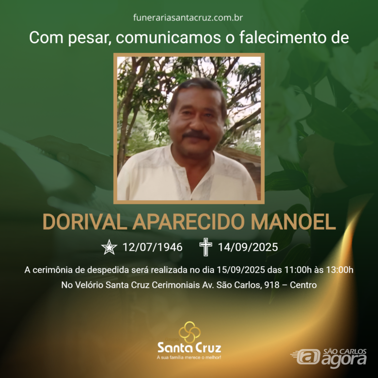 Grupo Santa Cruz informa notas de falecimento - 