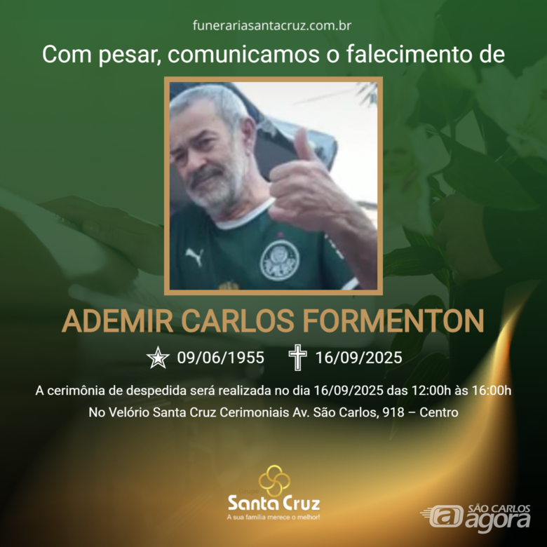 Grupo Santa Cruz informa nota de falecimento - 