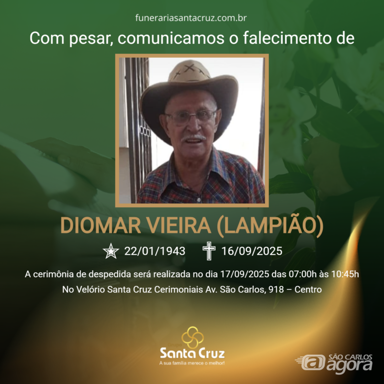 Grupo Santa Cruz informa notas de falecimento e convite de missa - 