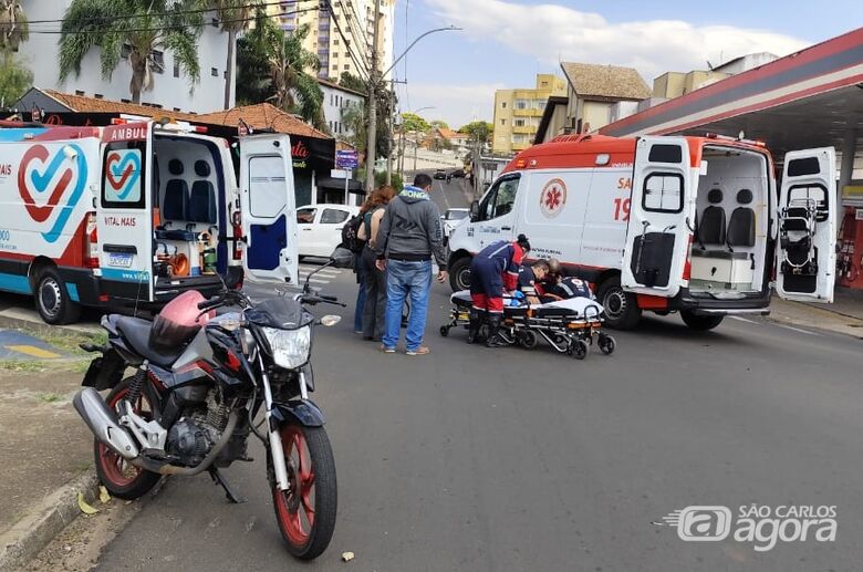 Colisão deixa motociclista ferido no Cidade Jardim - Crédito: Maycon Maximino