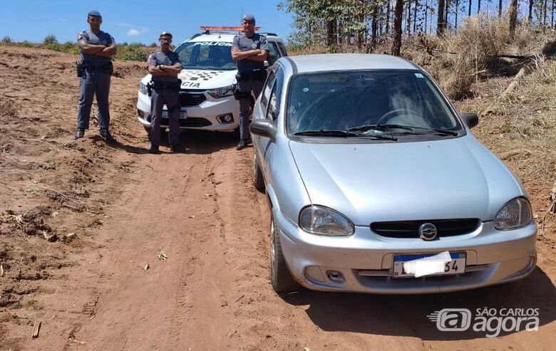 Polícia Militar age rápido e recupera veículo roubado em Brotas - Crédito: Divulgação 