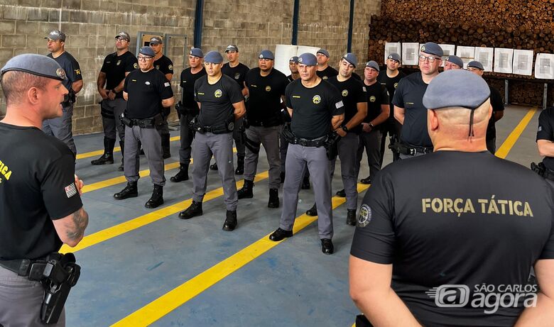 Força Tática realiza treinamento tático em São Carlos - Crédito: divulgação