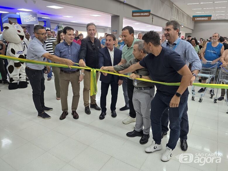 ACISC participa de reinauguração da loja Savegnago da Praça Itália - Crédito: divulgação