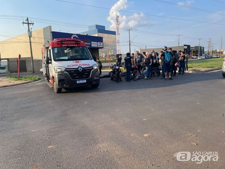 Local da colisão - Crédito: Lourival Izaque 