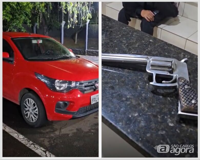 Força Tática recupera carro roubado e prende dupla após perseguição no Cidade Aracy - 