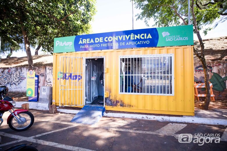 Pitstop após incêndio - Crédito: divulgação 