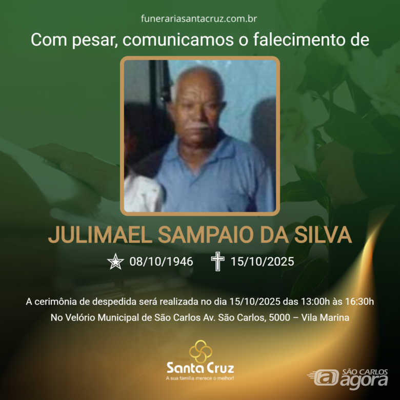 Grupo Santa Cruz informa nota de falecimento e convite de missa - 