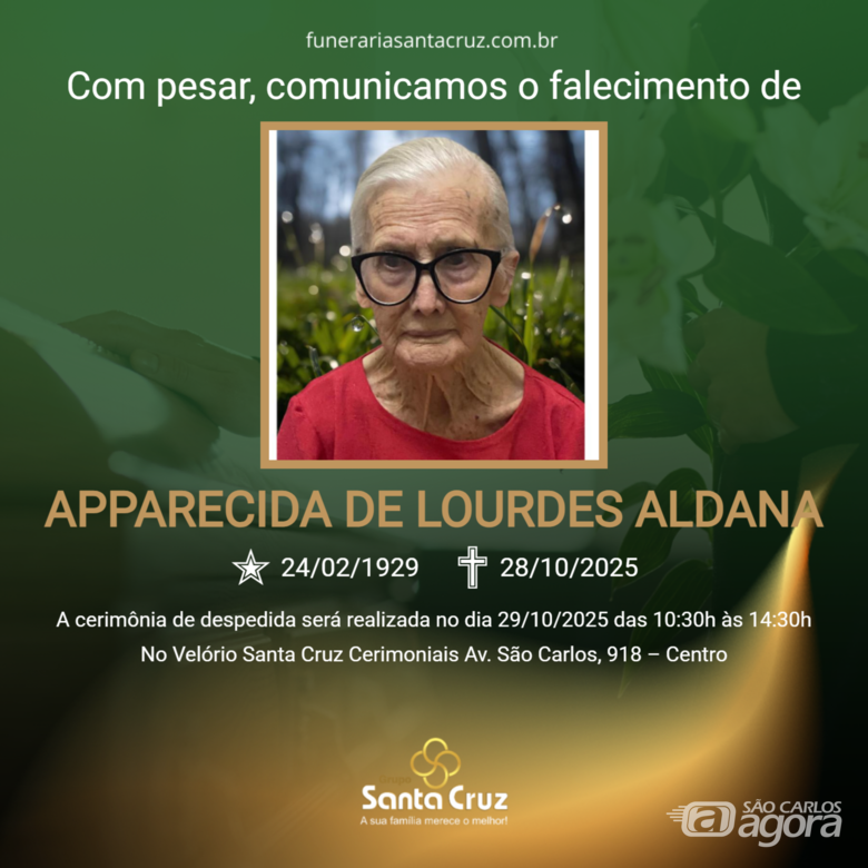 Grupo Santa Cruz informa notas de falecimento e convite de missa - 