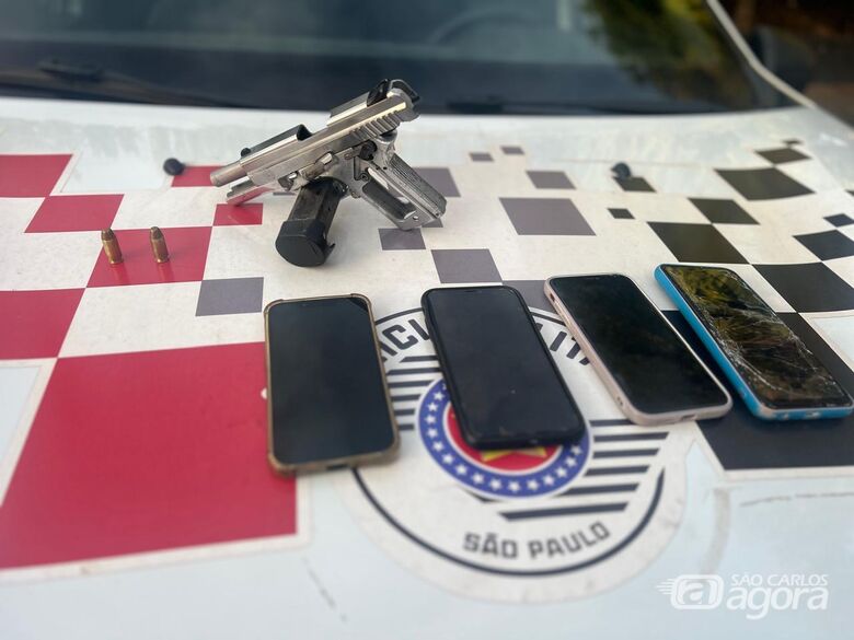 Polícia Militar flagra procurado e encontra pistola na região central - Crédito: Maycon Maximino 