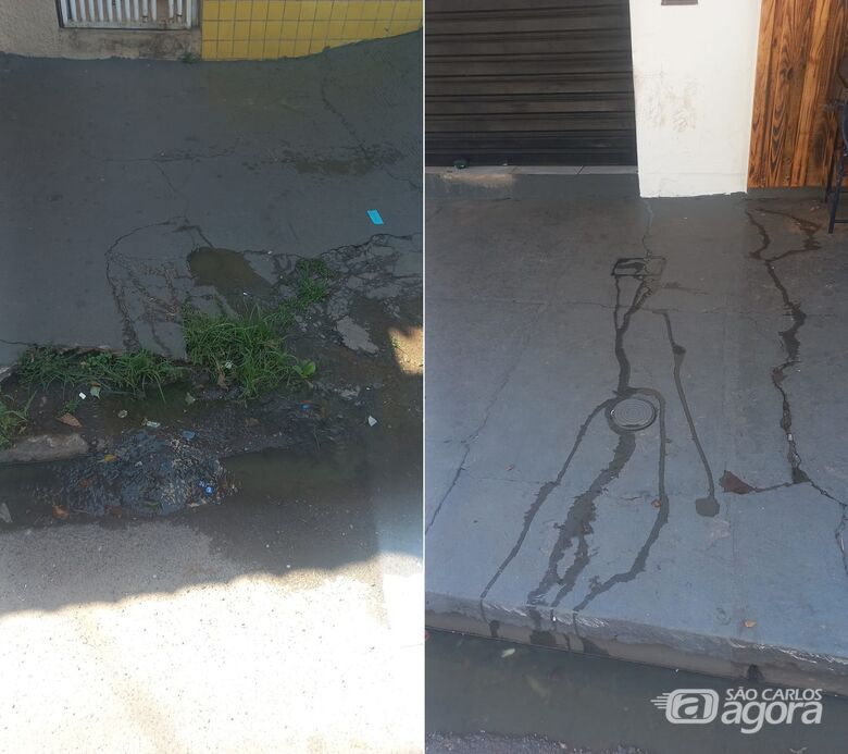 Comerciantes do Jardim Tangará reclamam de esgoto em frente aos estabelecimentos - 