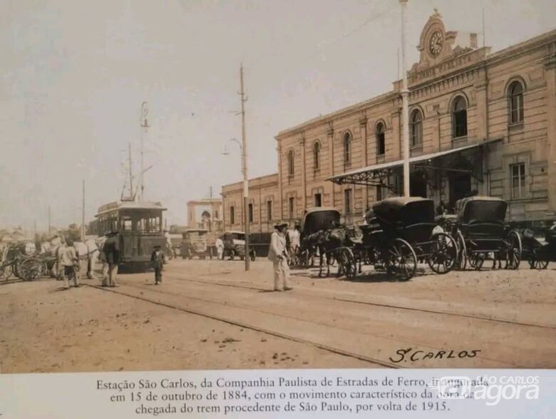 A ferrovia agilizou o transporte do café e globalizou São Carlos 

 - Crédito: Divulgação