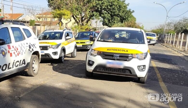 Local de treinamento de futuros motoristas em São Carlos - Crédito: arquivo