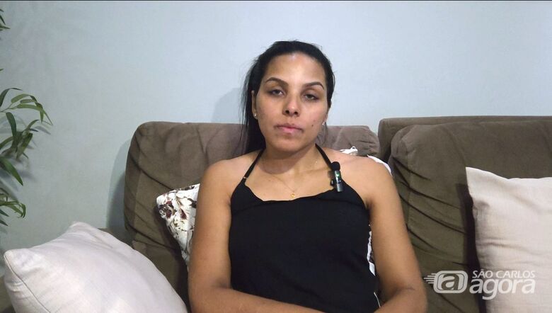 Nathielly Araújo Souza Belarmine, viúva do músico Rafael Belarmine, concedeu entrevista ao jornalista  Auro Ferreira - Crédito: reprodução 