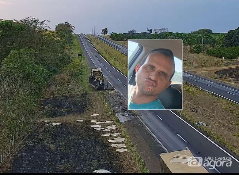 Motorista de São Carlos morre em acidente na Rodovia Washington Luís - Crédito: CCI Artesp e arquivo pessoal 