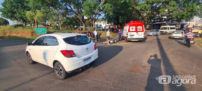 Motociclista fica ferido após colisão com carro no Jardim Tangará - Crédito: By Chitão 