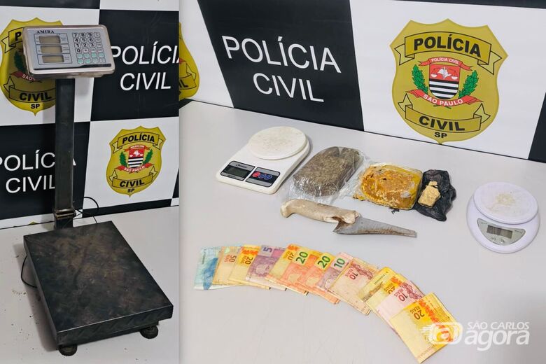 Homem de 36 anos é preso em flagrante por tráfico de drogas em São Carlos - Crédito: Maycon Maximino