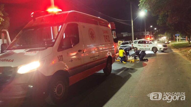 Idosa é atropelada ao tentar atravessar a avenida Bruno Ruggiero Filho - Crédito: Maycon Maximino