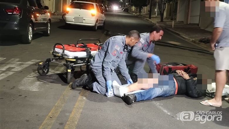 Motoboy sofre fratura após colisão no bairro Boa Vista I - Crédito: Maycon Maximino