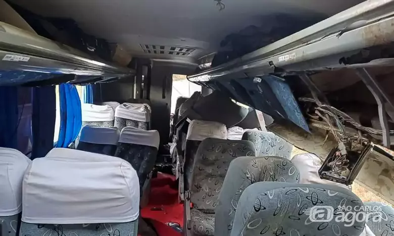 Acidente com ônibus deixa 17 mortos no Agreste de Pernambuco - Crédito: PRF