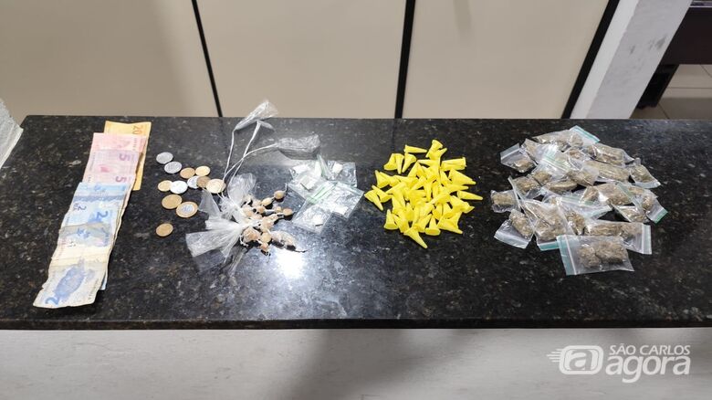 Homem é detido por tráfico de drogas em Ibaté - Crédito: Maycon Maximino 