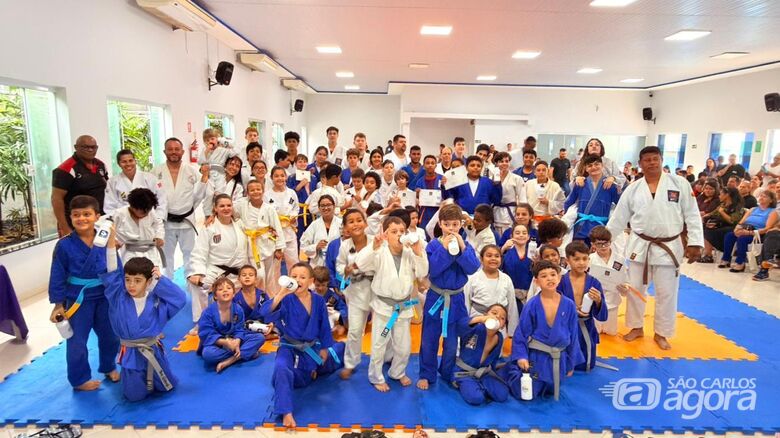 Projeto Judô Tigre/Sindspam realiza cerimônia de troca de faixas com mais de 80 atletas - Crédito: divulgação 