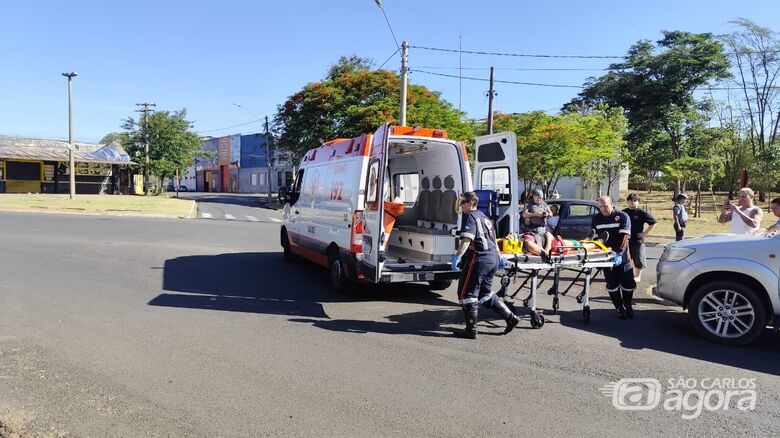 Mulher é atropelada na Praça Itália - Crédito: Maycon Maximino 