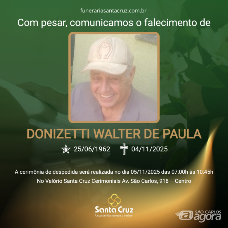 Grupo Santa Cruz informa notas de falecimento - 