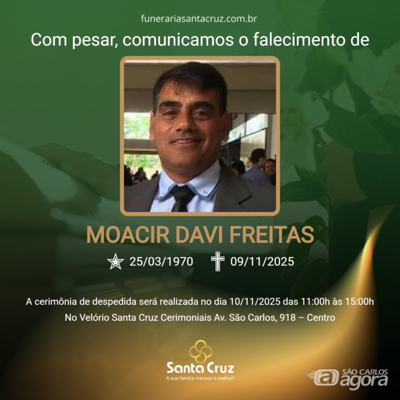 Grupo Santa Cruz informa notas de falecimento  - 