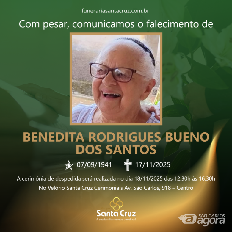 Grupo Santa Cruz informa nota de falecimento - 