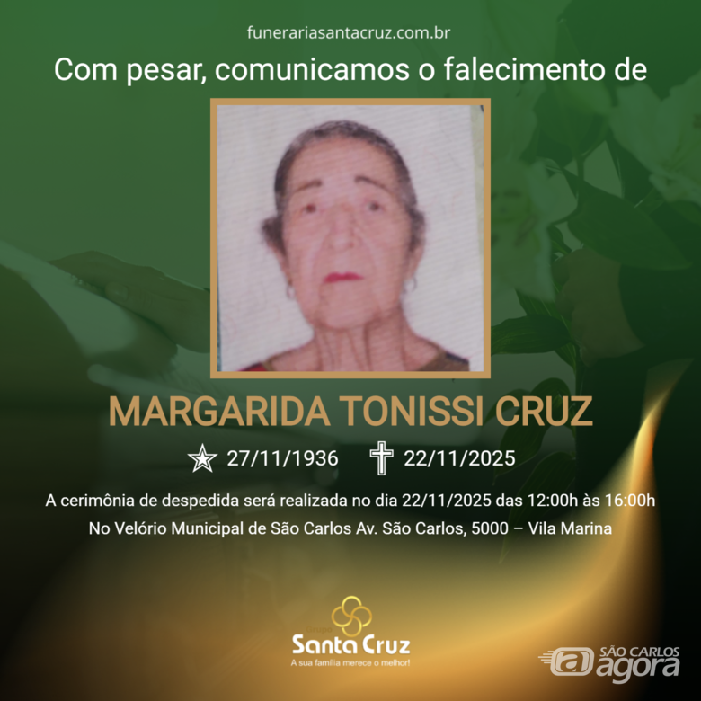 Grupo Santa Cruz informa notas de falecimento - 